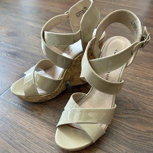 Chinese Laundry Z-Gum Drop Cork Wedges